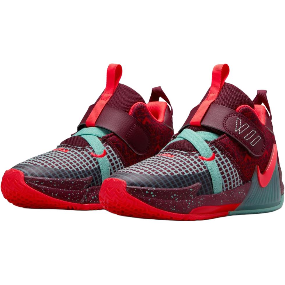 Nike LeBron Witness 7 SE PS Team Red Jade Kids Sneakers FB8986-600