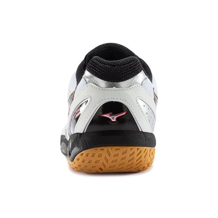 Mizuno Pro Stitching Shock Absorption Non-Slip Low-Top Badminton Shoes Unisex Shoes White Black 71GA170009