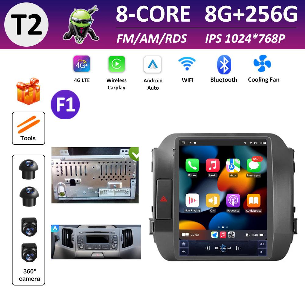 Car Multimedia Video Audio Player for KIA Sportage 3 SL 2010 2011 2012 2013 - 2016 Wireless Carplay WIFI DSP Stereo Bluetooth 4G