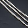 1String, 6-7mm White Natural Freshwater Near Round Pearls 36cm Loose Beads for Handmade Jewelry Craft Supplies, DIY Holiday Gifts
