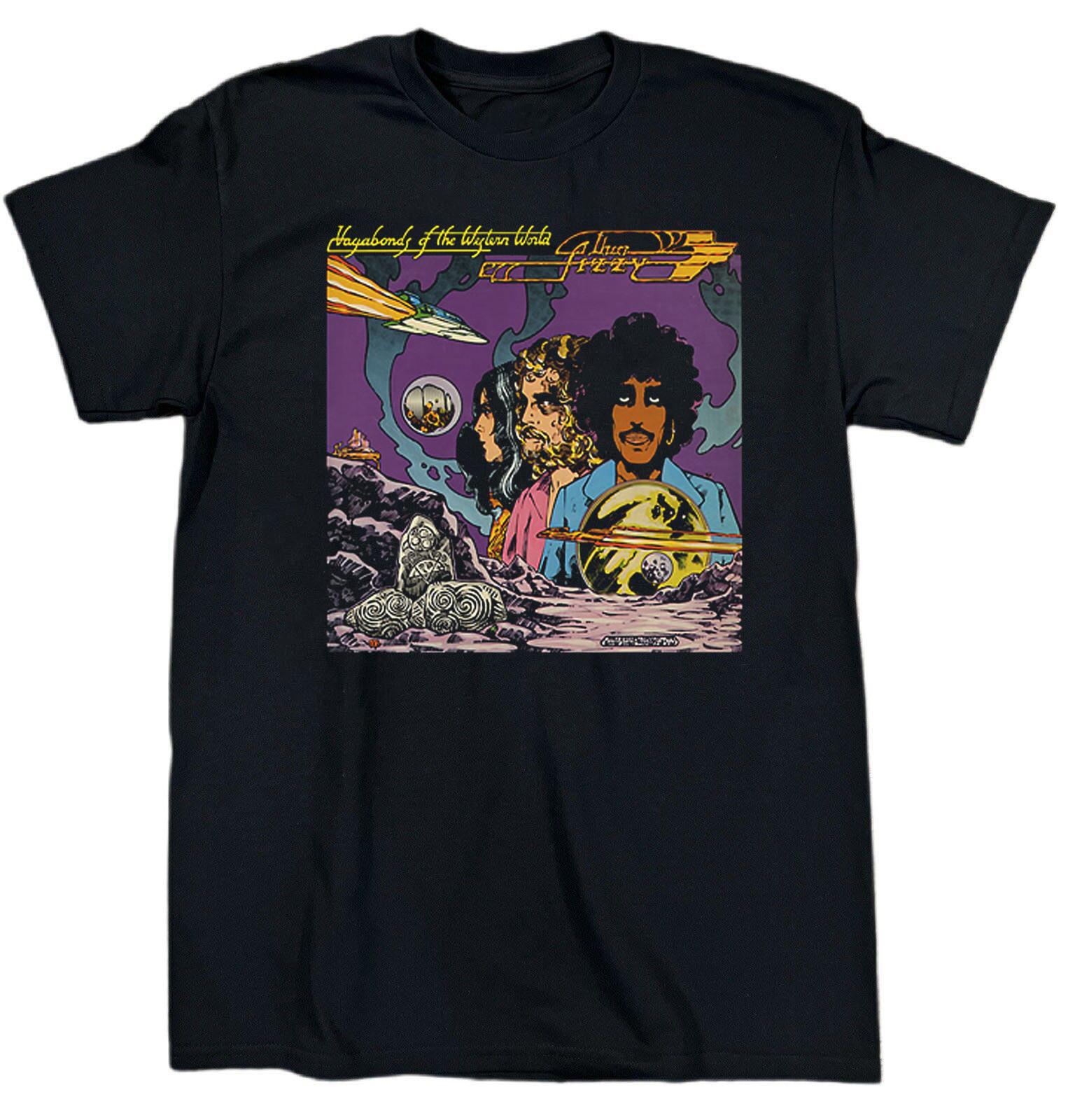 Thin Lizzy Band Vagabonds of the Western World Cotton Black T Shirt S-5XL BT562 S