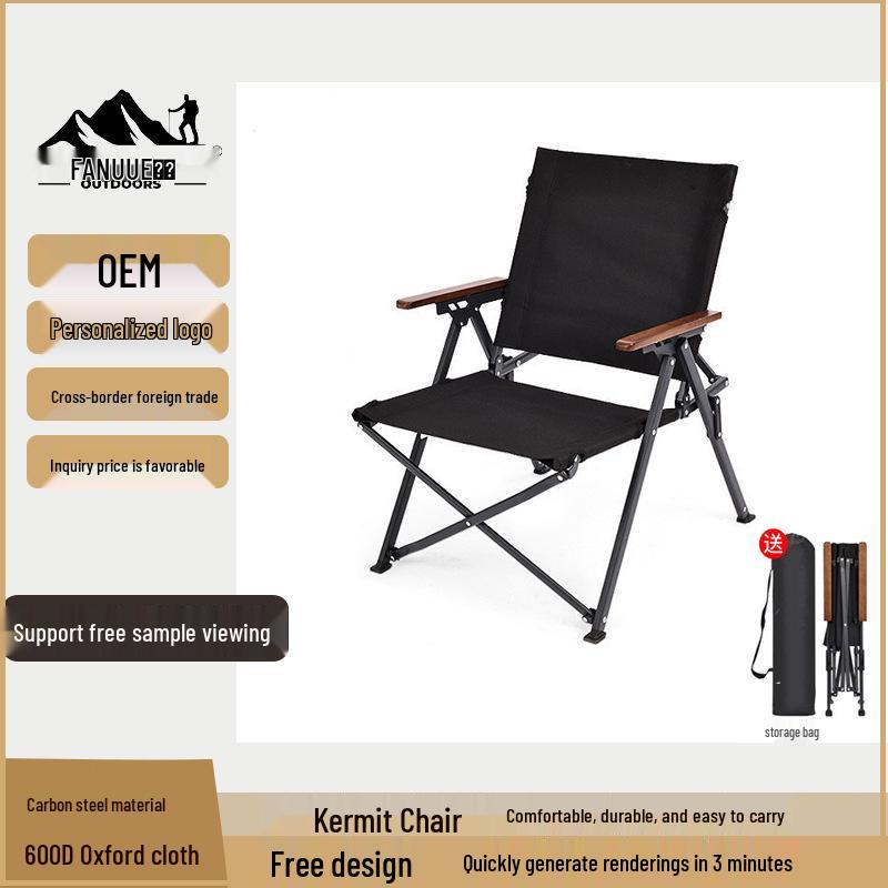 Kermit Outdoor Folding Chair - Portable Camping, Picnic & Fishing Equipment