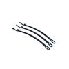 Arc-shaped One-line Hair Clips for Photo Studios Steel Clips for Bangs 50 Pieces In Black