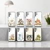 Cute Hand-painted Small House Cartoon Phone Case For Samsung S25,24,23,22,30,21,10,9,Ultra,Plus,Lite,FE,4,5 G Soft Black Case