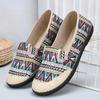 Fashion Ethnic - Print Beijing Cloth Flats | Breathable Slip - On, Anti - Slip Soft Sole, Ideal for Casual & Mom Styles