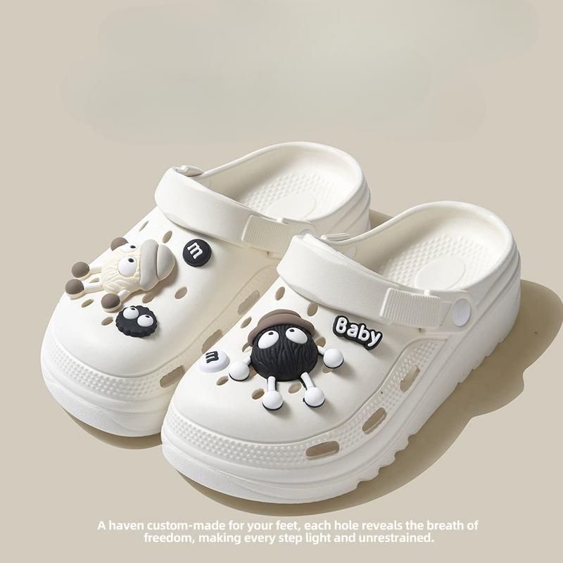 Холодные тапочки ЭВА женские летние уличные перфорированные туфли противоскользящие и без запаха для ног ванная комната дом жизнь в помещении 40-41 1520₽