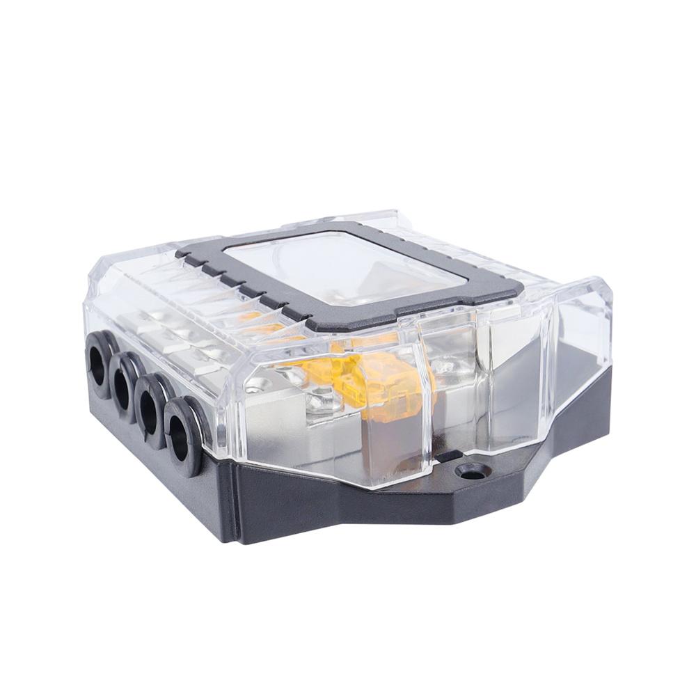Car 4-Way 80A 32V Fuse Holder HiFi Auto Fuse Distribution Block Replacement