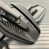 True Carbon Fiber Motorcycle Mirror Scooter E-Bike Rearview Mirror Electric Motorcycle Back Side Convex Mirror 8mm 10mm(B2)