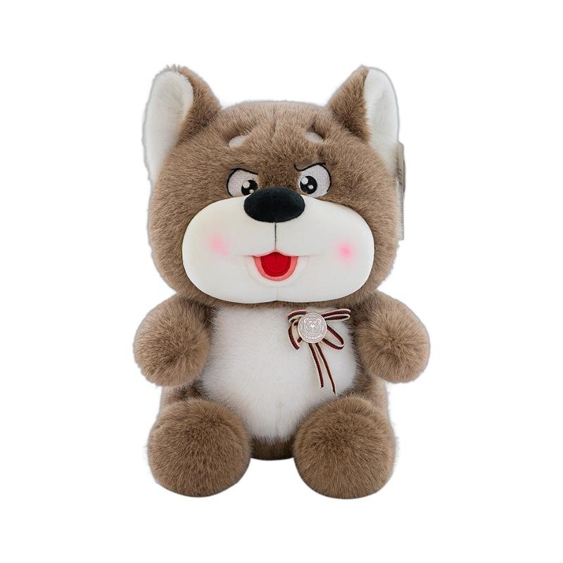 New Sitting Version Husky Doll Cute Two Ha Plush Toy Girls Sleeping Rag Doll Children's Birthday Gift