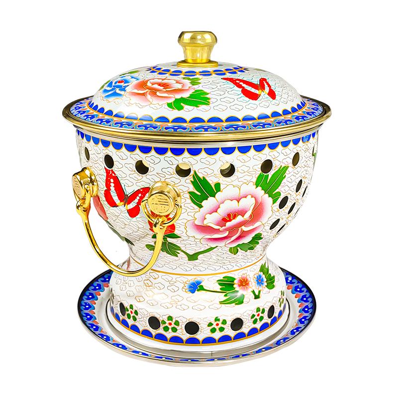 Guo Yiyuan Cloisonné Enamel Copper Personal Hot Pot