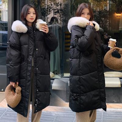 Cotton Clothes Women's Winter New Medium and Long High-end Loose Thickened Knee Down Cotton-padded Clothes Warm Jacket