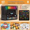 Acrylic Square Barrel Marker Pen Set for Kids - Opaque Watercolor Pens