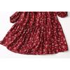 Foreign Trade Overplus Order Sweet Elegant Cotton Silk Dress Floral High Waist Artificial Cotton Skirts Women's Long Sleeve Doll Skirt