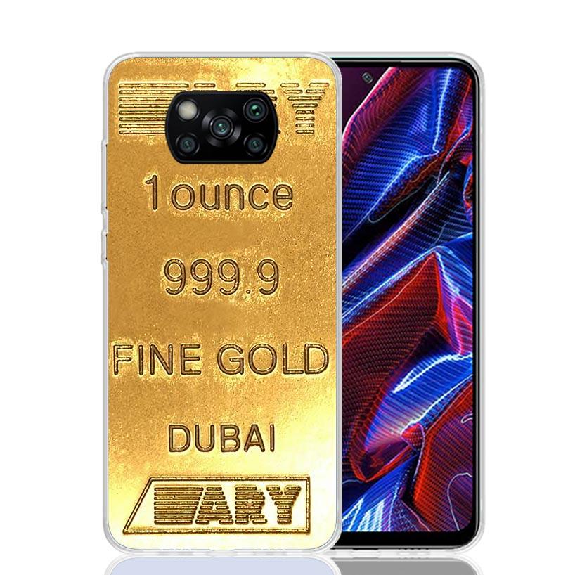 Fine Gold Pattern Printing Phone Case For Xiaomi Poco X7 X6 X5 Pro F7 Ultra Redmi 15C 15 13 13C 12 12C 10 10A 10C 9 9A 9C 9T Cov