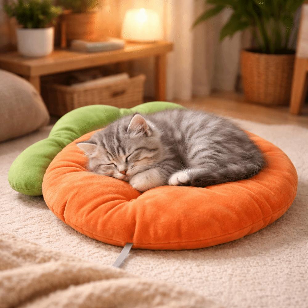 Breathable Carrot Shaped Rabbit Mat Cartoon Rabbit Nest Cute Kitty Sofa Bed  for Hamster Kitty