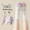 2025 Seamless Cotton Princess Mid-Calf Socks for Big Girls - Spring & Autumn Styles