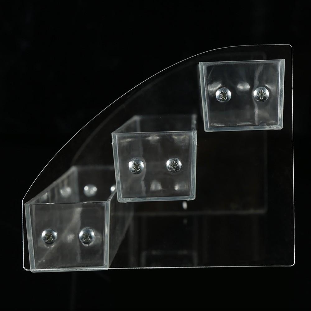 Sturdy and Stable Clear Makeup Display Stand 3-Tier Skincare Organizer For Countertop Display
