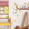 Cute Cartoon Koala On Branch Wall Sticker Sweet Nursery Self-Adhesive Decor for Kids Room Bedroom Living Room Wall Art