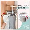 Folding Pants Rack Home Pants Hanger Multi-layer Magic Seamless Trousers Clip Wardrobe Storage Supplies 5-in-1 Trousers Hanger