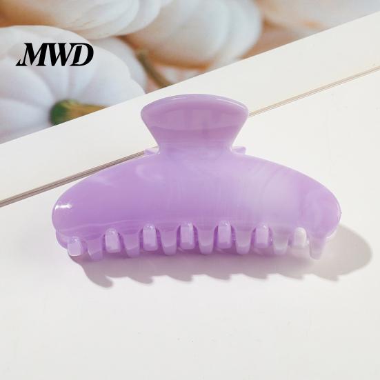 Gentle Pastel Hair Clip Back Head Claw, Macaron Color Shower Clip, Smooth Surface Large Long Claw Anti-Slip Teeth Accessory for Buns Commuting Travel