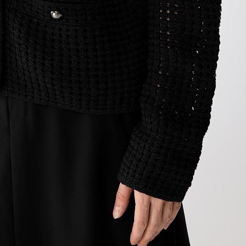 JNBY 2025 Spring Round Neck Long Sleeve Knitted Sweater