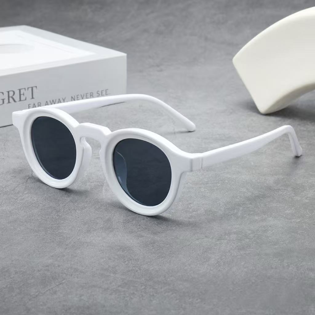 New Vintage Round Sunglasses Women Men Brand Circular Sun Glasses Female Oval Eyewear Sunglasses for Male Female Eyeglasses