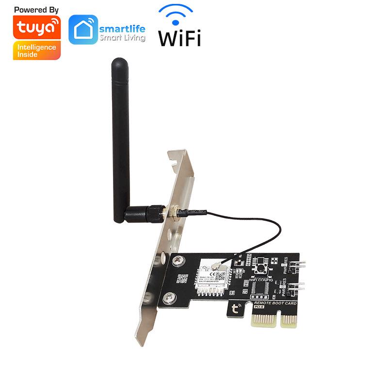 

Graffiti Tuya Smart Remote Computer Switch: Control On/Off via Internet, Compatible with Alexa and Xiaomi Voice Assistants.