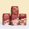 12Pcs StoBag Christmas Santa Pattern Reusable Paper Gift Tote Boxes for Xmas Candy Cake Wrapping Party Favors Packaging