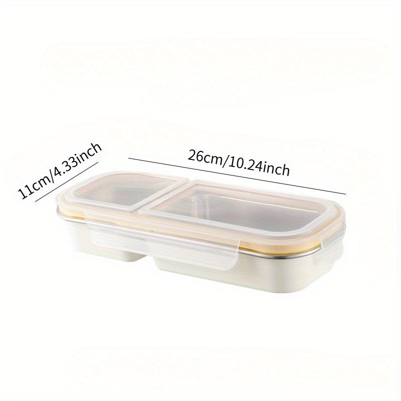 304Stainless Steel Bento Box Set with Lid Fat Reduction,Calorie Scale, for Fitness Meal Preparation Office Light Food Camping Cold Storage