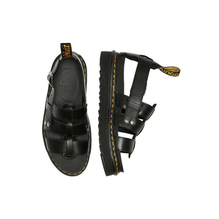 Dr. Martens Terry Sandales Décontractées à Boucle à Bout Ouvert Sandales Unisexe Noir 23521001