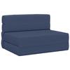 Sofá Cama Dobrável Azul 70 x 72 x 60 cm Tecido
