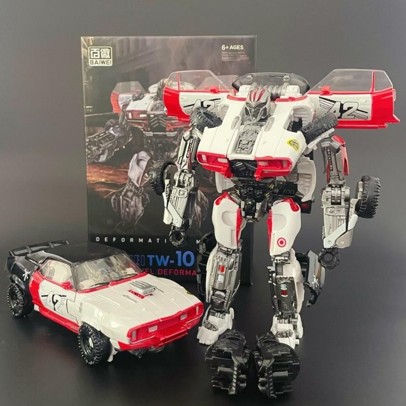 New BAIWEI 16cm Transformation Toy Boy TW-1033B White Version KO SS46 Anime Action Figure Robot Car Model Kids Gift TW1033