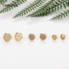 14k Gold Plated Earring Cabochon Base Blank Post Earring Settings DIY Jewelry Making Findings Inner Diameter 6mm 8mm 10mm 12mm