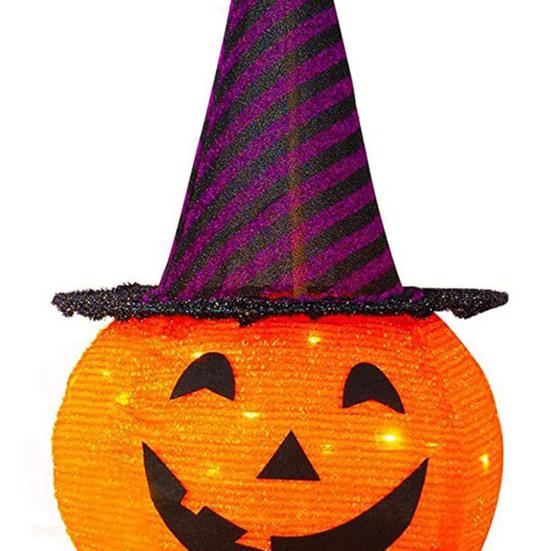 3FT Halloween Collapsible Pumpkin Decoration Battery Operated Light Up Pumpkin Light Pop Up Jack-o-Lantern for Indoor Outdoor Yard Porch Holiday Decor