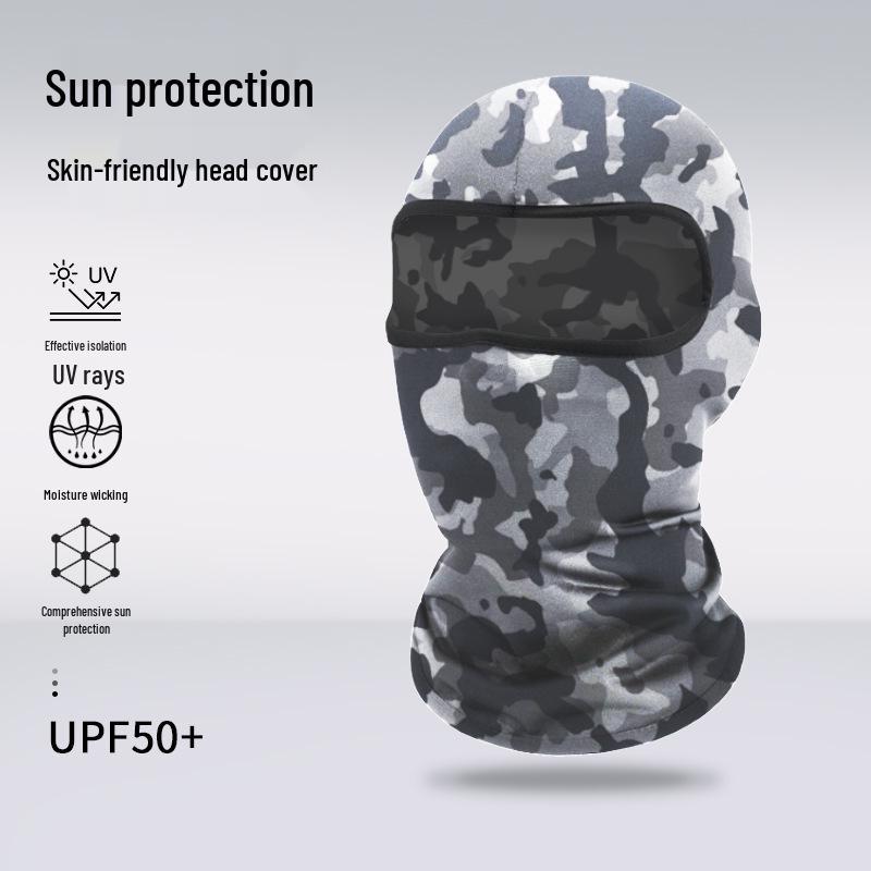 Atmungsaktive Sommer-Gesichtsmaske: Sonnencreme Sturmhaube für Radfahren, Klettern, Motorradfahren und Outdoor-Sportarten