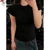 Woodpecker Women's Slim Fit Round Neck Short Sleeve T-Shirt