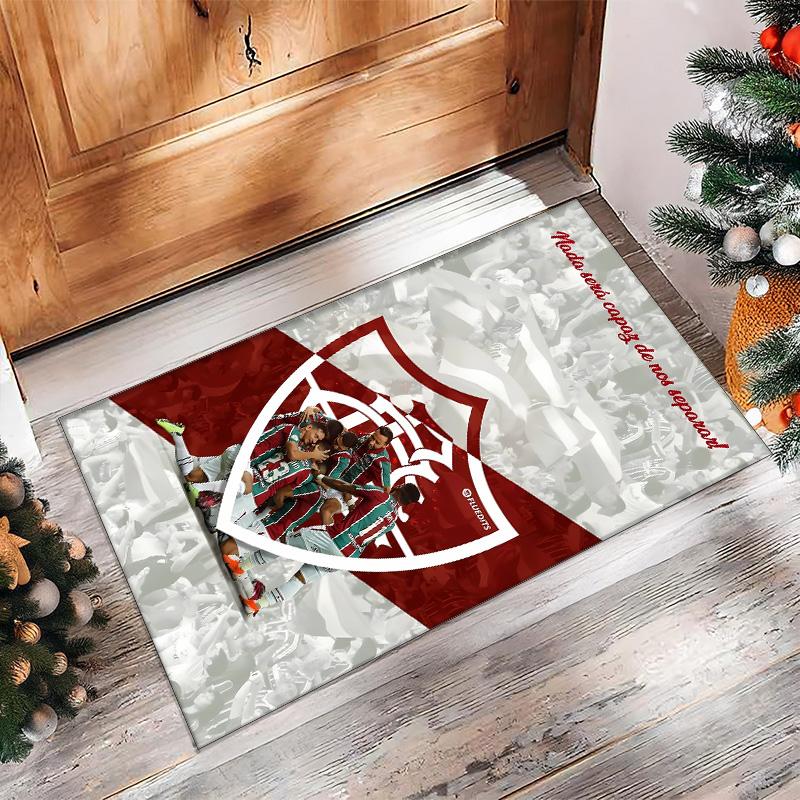 Fluminense fc Printed Flannel Area Rug Non Slip Soft Polyester Floor Carpet Indoor Decor Mat for Bedroom Living Room Sofa
