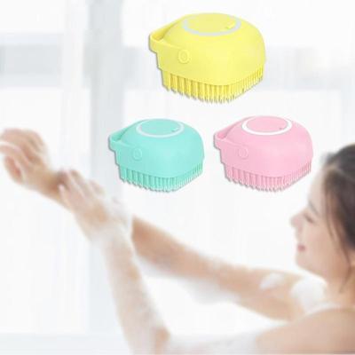Massage Back Scrub Showers Bubble Non-toxic Brushes Bath Brush With Hook Soft Silicone Baby Showers Cleaning Mud Dirt Remover