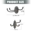Flexible Position Cast Iron Wall Mount Hook Adjustable Arms Decoration For Home Decors And Practical Use