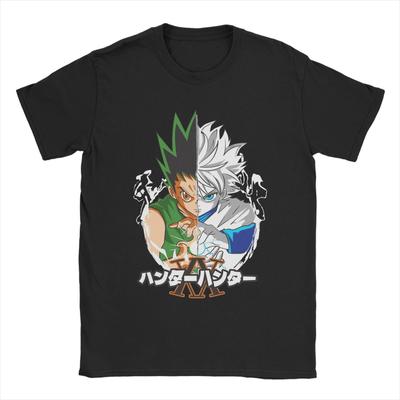 Hunter X Hunter Anime T Shirts Men Cotton Novelty T-Shirts Round Collar  Tees Short Sleeve Clothing Gift Idea
