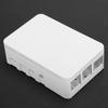 ABS Gehäuse 3 Stück Kühlkörper Gehäusebox passend für Raspberry Pi 4 Schwarz Weiß Transparent(Weiß )