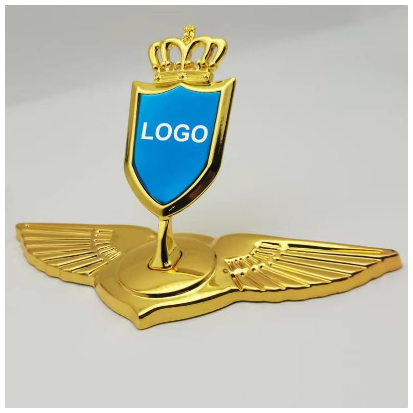 3D Emblem Car Logo Front Hood Ornament Car Front Cover /Crown compatible/ золотой
