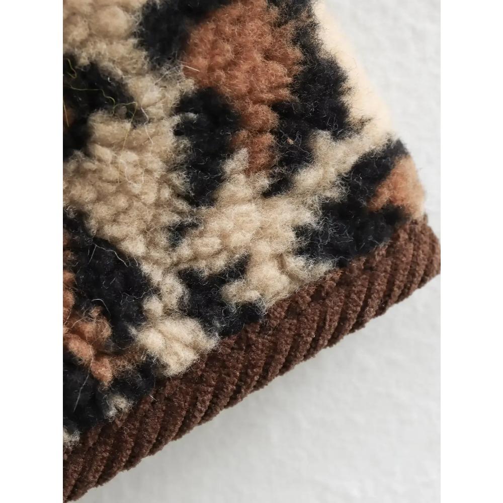 Хлопковое пальто с леопардовым принтом для женщин — фото 12