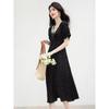 French Hepburn Style Floral Lace Midi Dress
