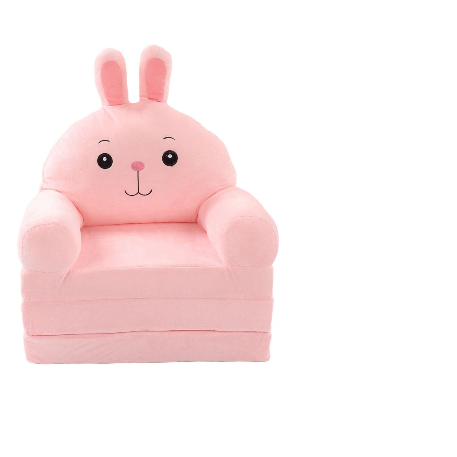 

Милый мультяшный складной детский диван со спинкой, кресло 2 в 1, складной детский диван-кровать для гостиной розовый