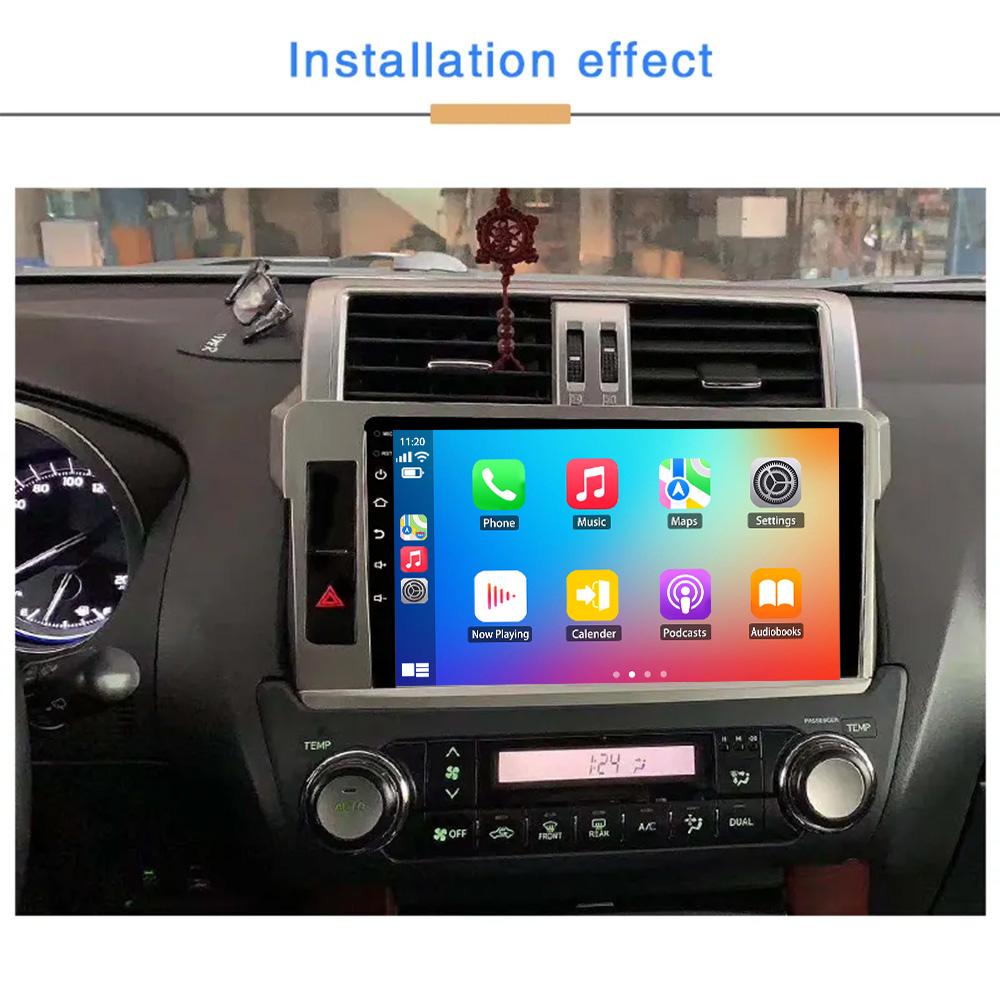 Radio auto Android 2din 4G Carplay Player video multimedia pentru Toyota LandCruiser Prado 2014 Navigație GPS Stereo Unitate principală BT