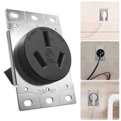 Industrial Strength 50A NEMA 10 50P Receptacle Outlet Industrial Socket For Harsh Environment Durability