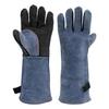 Welding Gloves - AIMOONSA - Long 40 Cm - Cowhide Leather - Fireproof 350°C - Cotton Lining