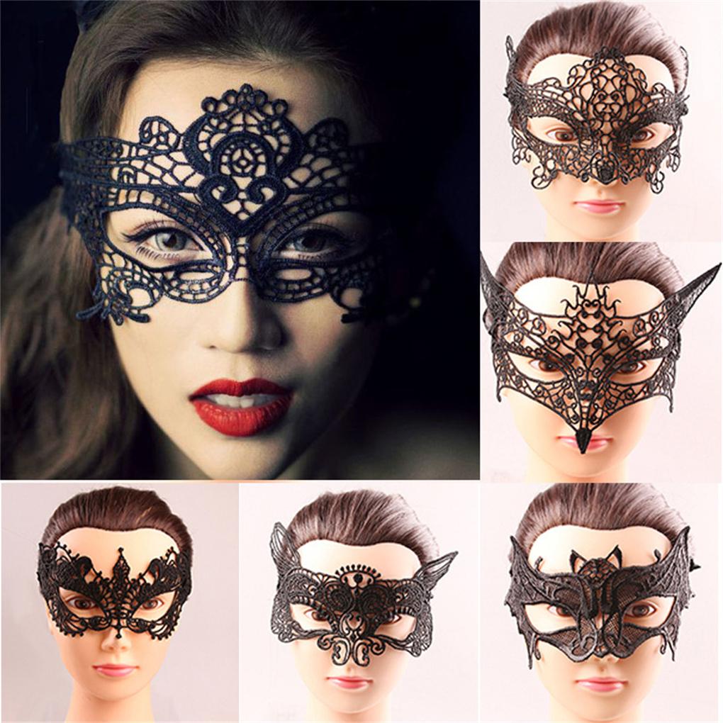 Vampire Choker Covers Exquisite Retro Fashion Lightweight Design Gemstone Hollowed Facepiece out for Cosplay for Party