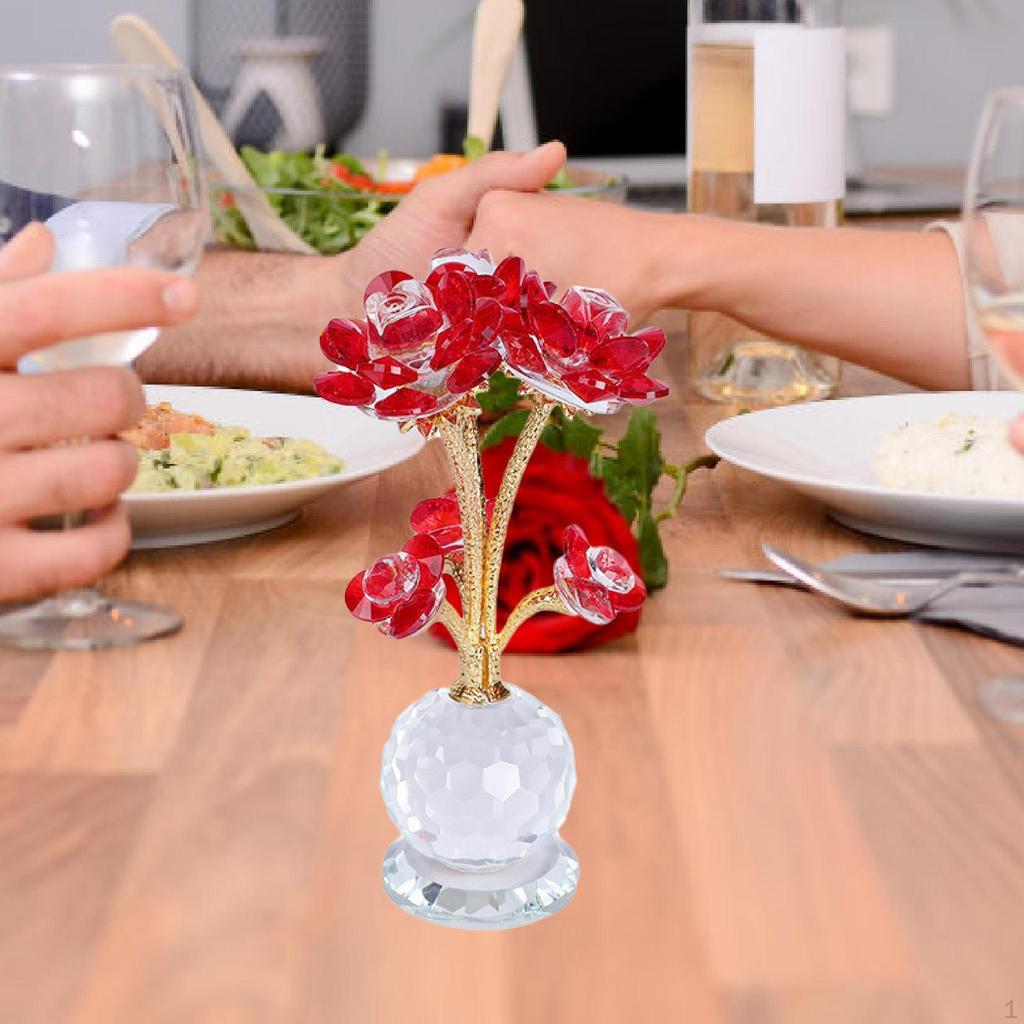 Lotus Flower Figurine Centerpiece Collection for Cabinet Shelves Living Room